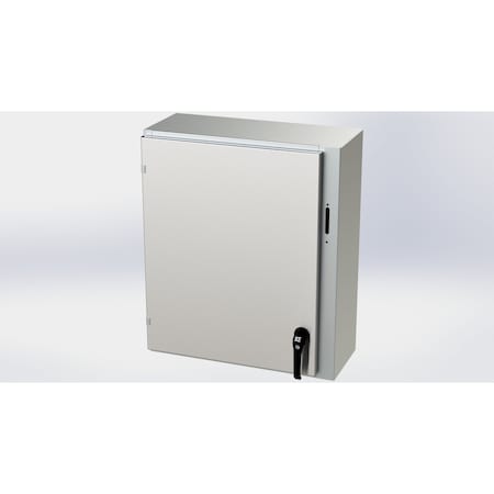 Saginaw Control & Engineering 2 Point Latch Electrical Enclosures, 30 in H, 10 in D, 25.38 in W, NEMA 3R, 4, 4X, 12, 13 SCE-30XEL2510SSLP